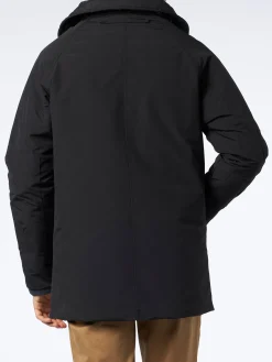 Anthrazitgraue Parkajacke mit Kapuze für Herren Voyager
