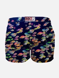Badehose für Jungen mit Fisch-Print