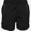 Badeshorts aus leichtem Stoff mit Reißverschlusstasche