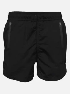 Badeshorts aus leichtem Stoff mit Reißverschlusstasche