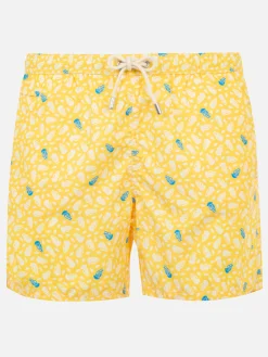 Badeshorts aus leichtem Stoff mit Quallenmuster
