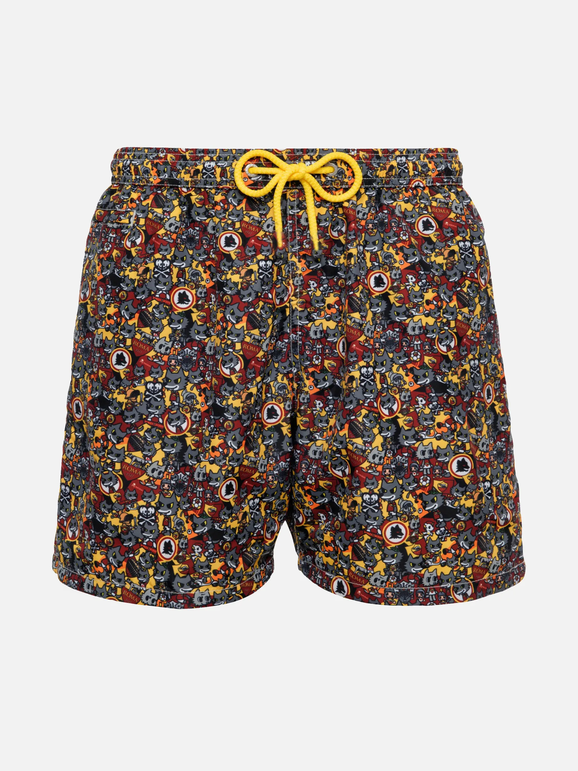 Badeshorts aus leichtem Stoff für Jungen mit Roma-Aufdruck | AS ROMA SPECIAL EDITION