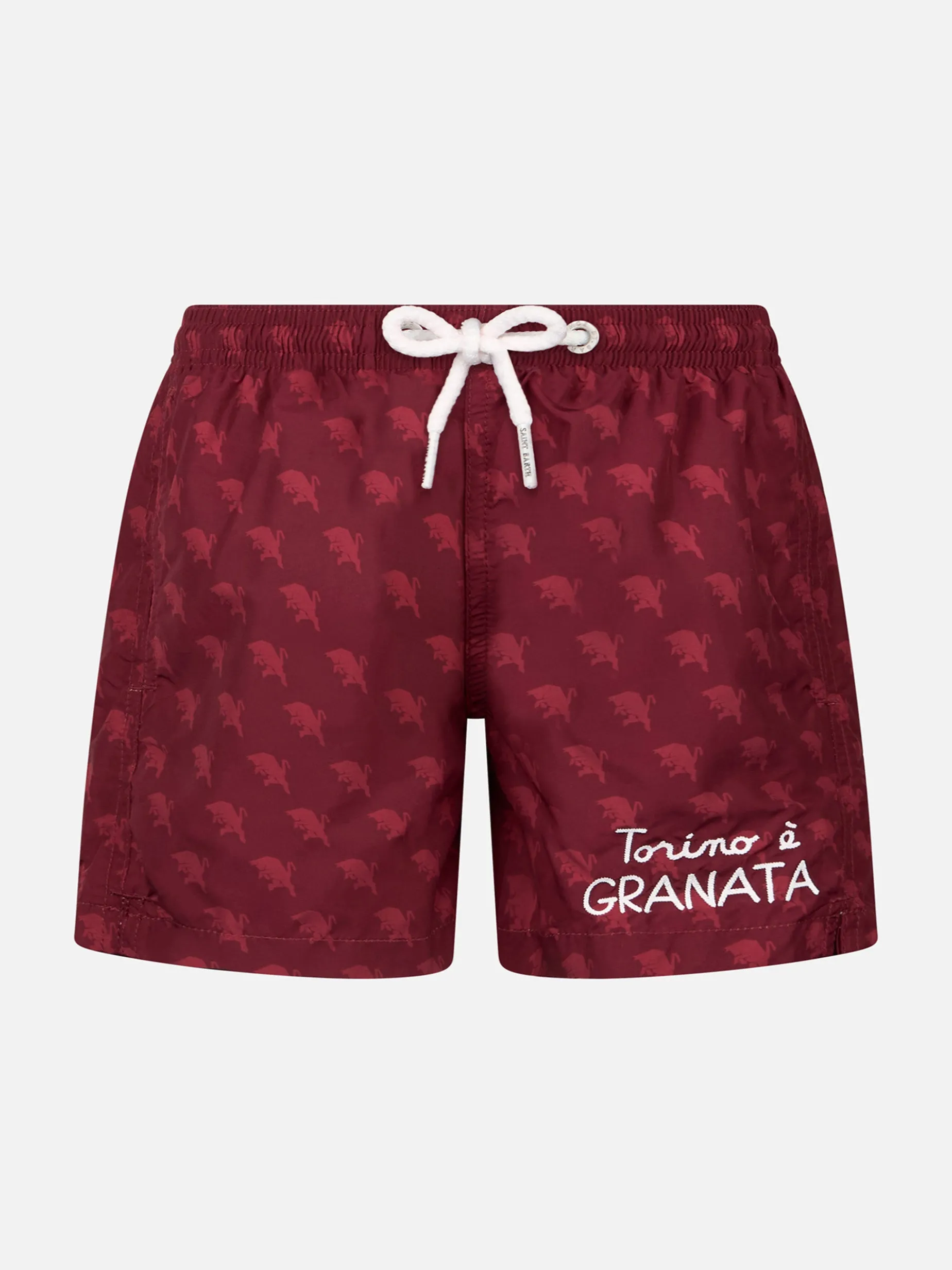 Badeshorts aus leichtem Stoff für Jungen mit TORINO-Aufdruck | AC TORINO SPECIAL EDITION