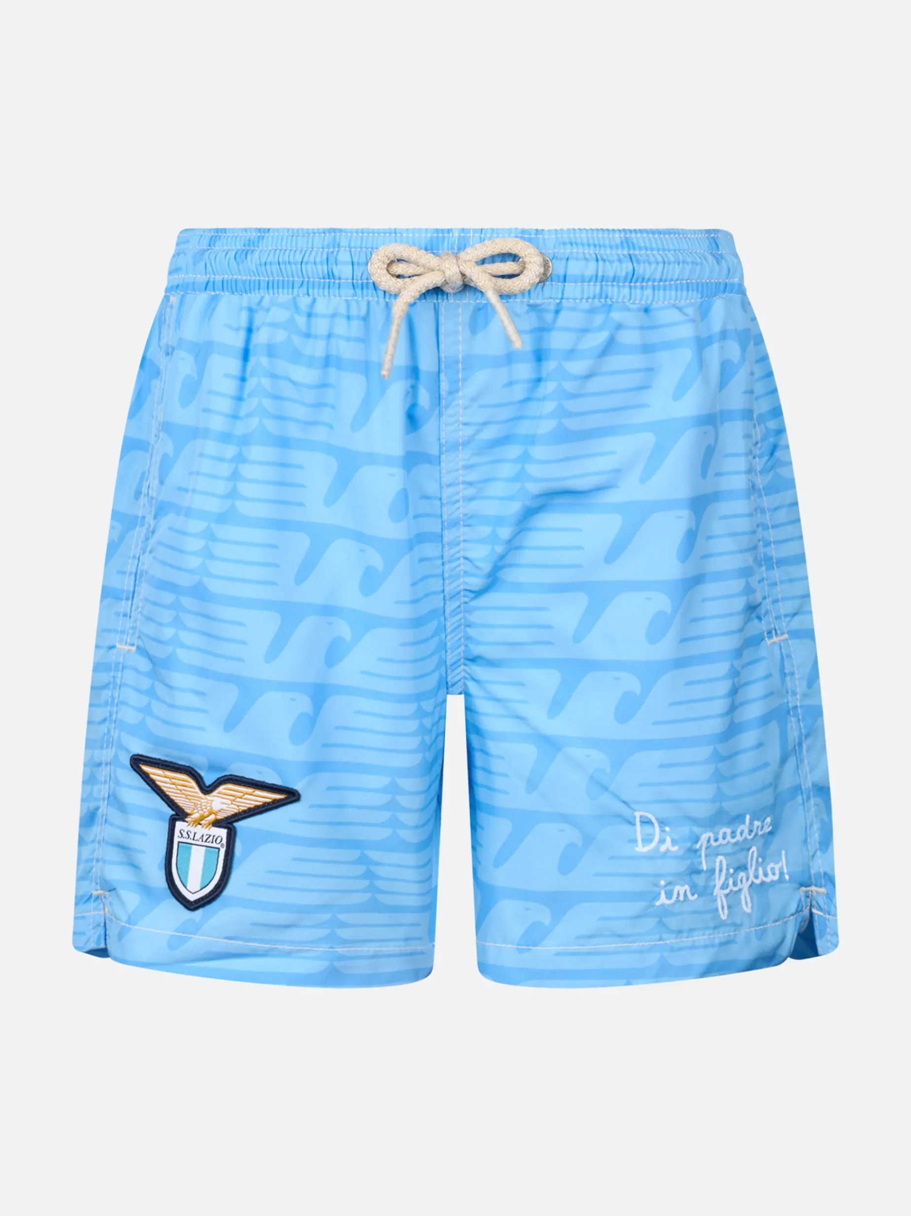 Badeshorts aus leichtem Stoff für Jungen mit Lazio-Aufdruck | SS LAZIO SPECIAL EDITION
