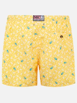 Badeshorts aus leichtem Stoff mit Quallenmuster