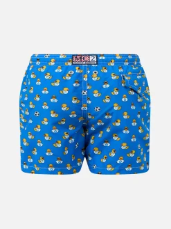 Badeshorts aus leichtem Stoff für Jungen mit Ducky- und Napoli-Logo-Aufdruck | SSC NAPOLI SPECIAL EDITION
