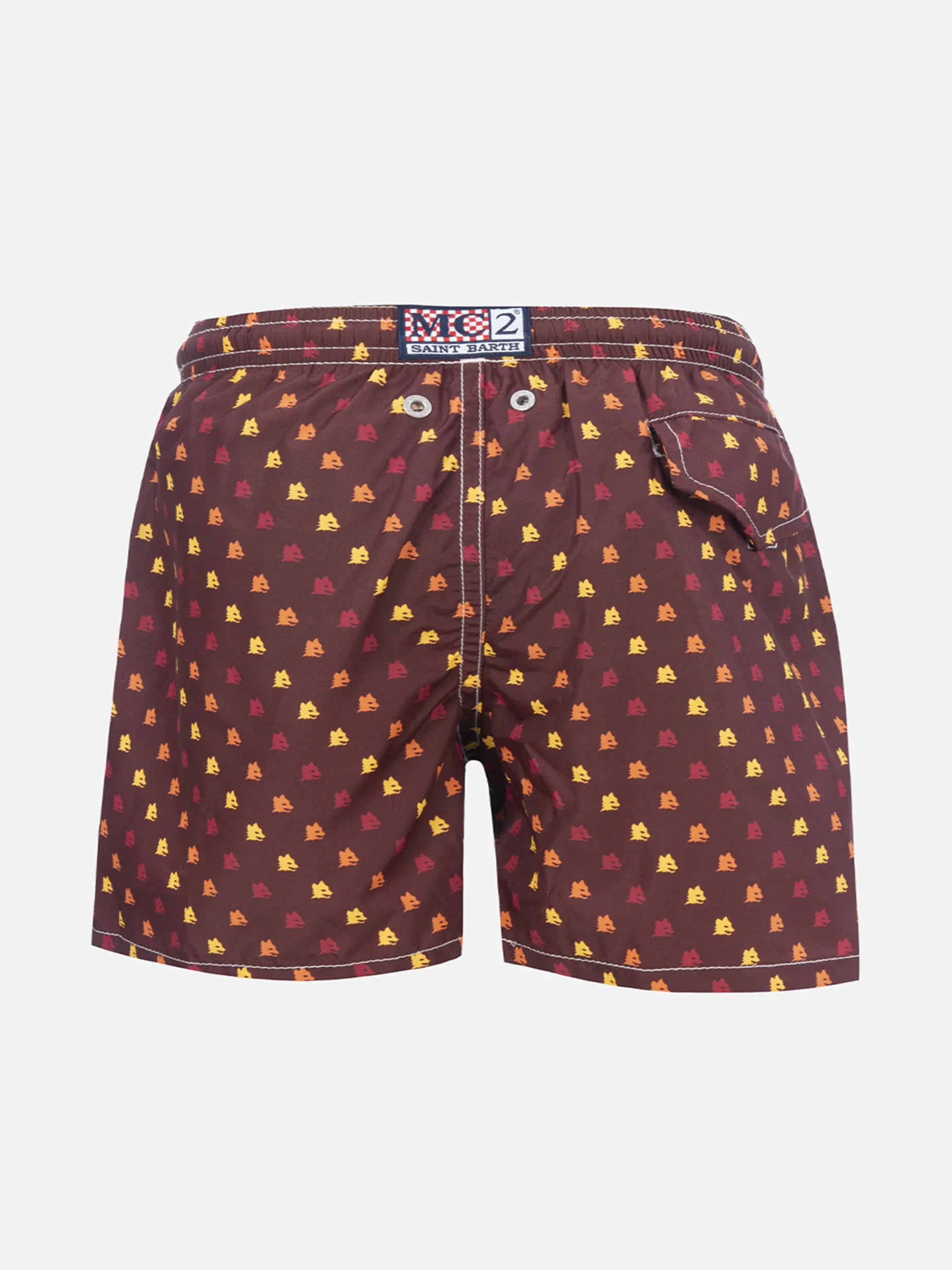 Badeshorts aus leichtem Stoff für Jungen mit Roma-Aufdruck | AS ROMA SPECIAL EDITION