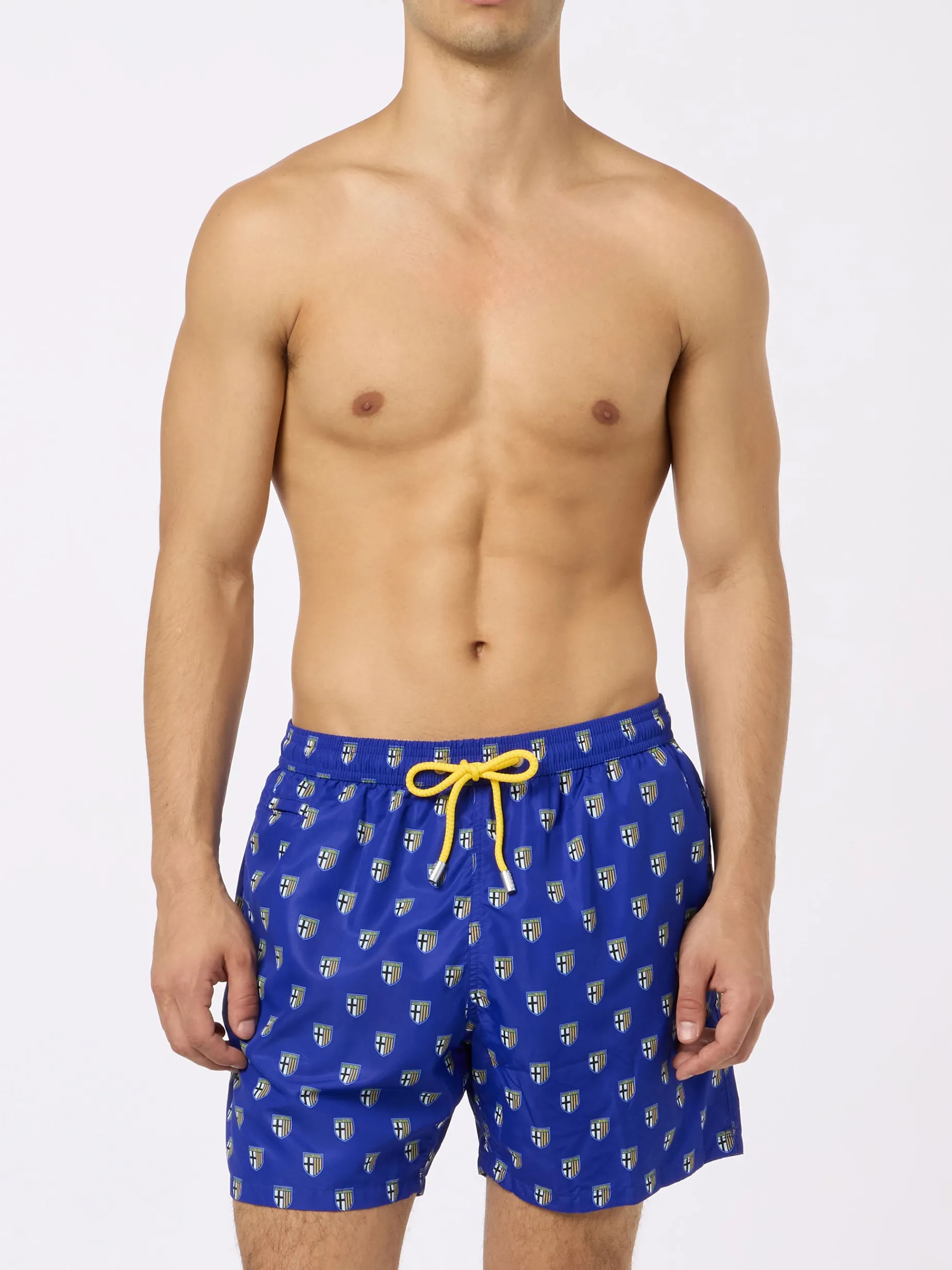 Badeshorts aus leichtem Stoff für Herren mit Parma-Logo-Aufdruck | PARMA CALCIO SPECIAL EDITION