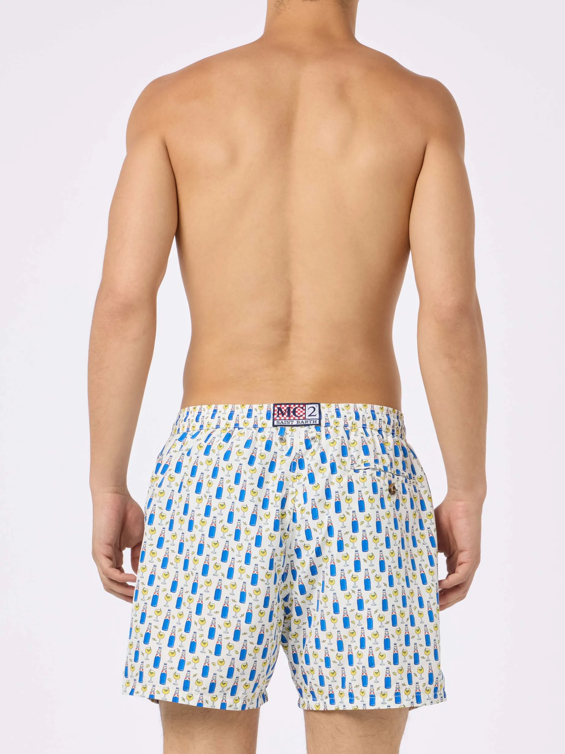 Badeshorts aus leichtem Stoff für Herren mit Blanc 1664-Aufdruck | BLANC 1664 SPECIAL EDITION