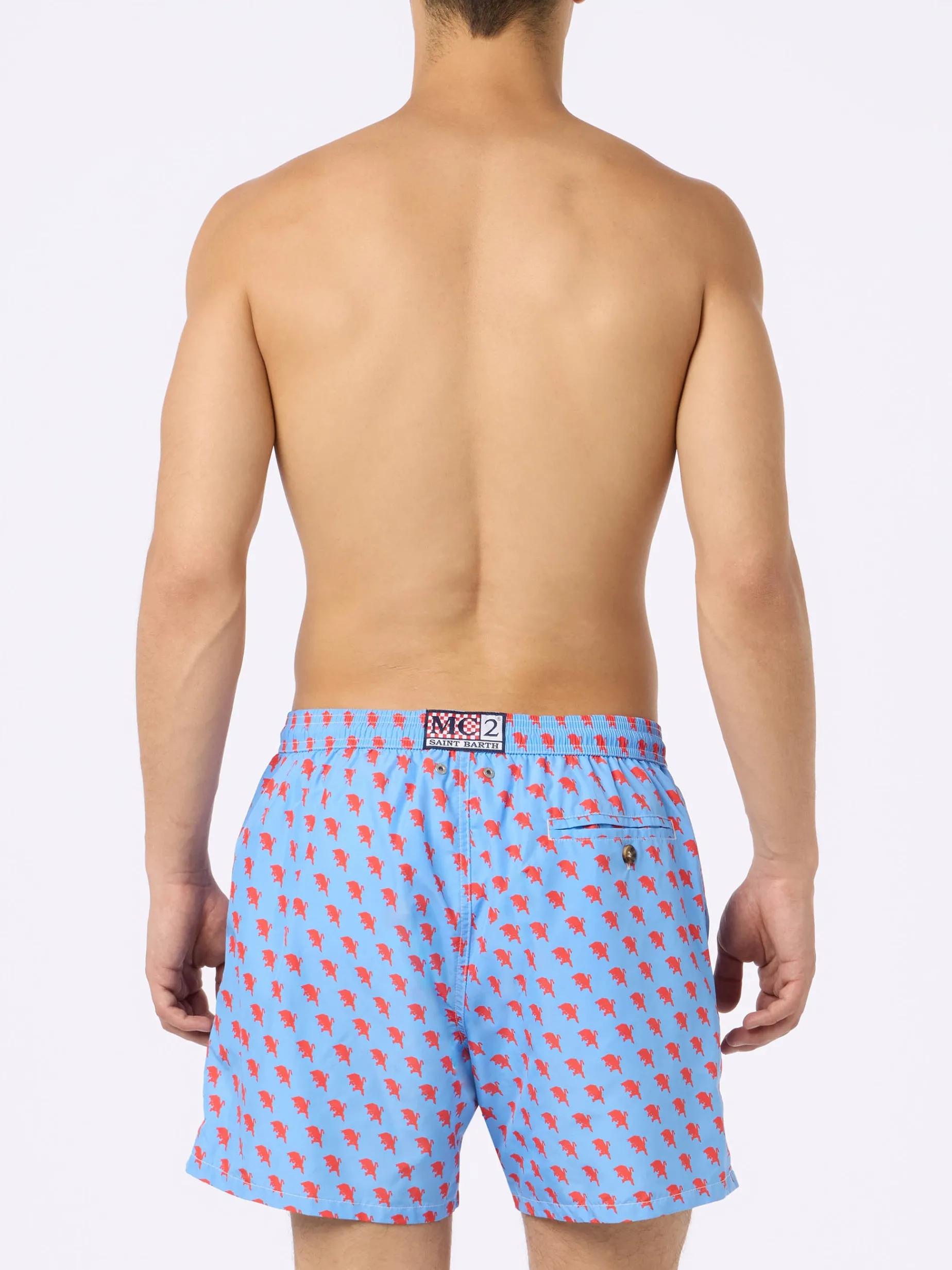 Badeshorts aus leichtem Stoff für Herren mit Torino-Logo-Aufdruck | AC TORINO SPECIAL EDITION