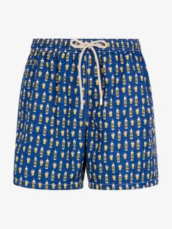Badeshorts für Herren aus leichtem Stoff Lighting Micro Fantasy mit Vov Bombardino-Aufdruck | VOV SPECIAL EDITION