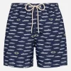 Badeshorts für Herren aus leichtem Stoff Lighting mit Magnum Marine-Aufdruck | MAGNUM MARINE SPECIAL EDITION