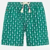 Badeshorts für Herren aus leichtem Stoff Lighting 70 mit Kaninchen-Print