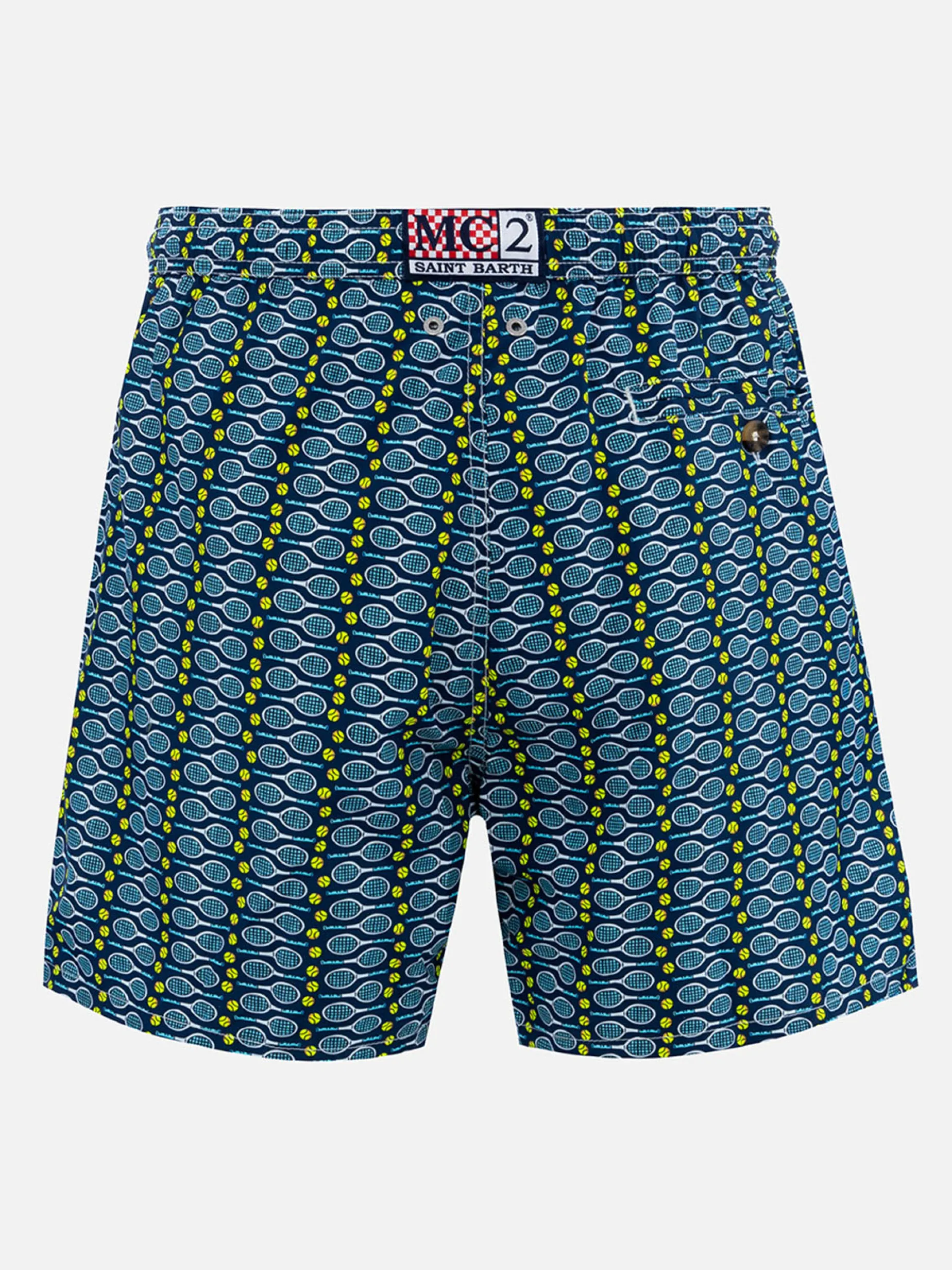 Badeshorts für Herren aus leichtem Stoff Lighting Micro Fantasy mit Tennis-Print