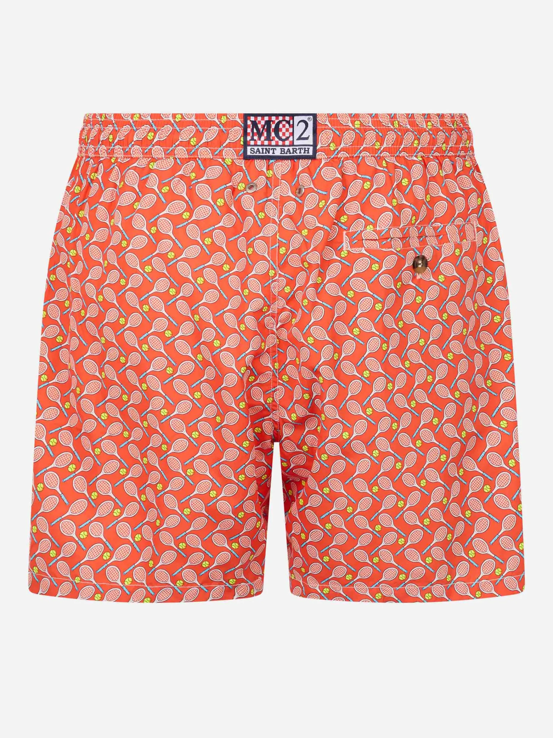 Badeshorts für Herren aus leichtem Stoff Lighting Micro Fantasy mit Tennis-Print