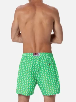 Badeshorts für Herren aus leichtem Stoff Lighting Micro Fantasy mit Tennis-Print