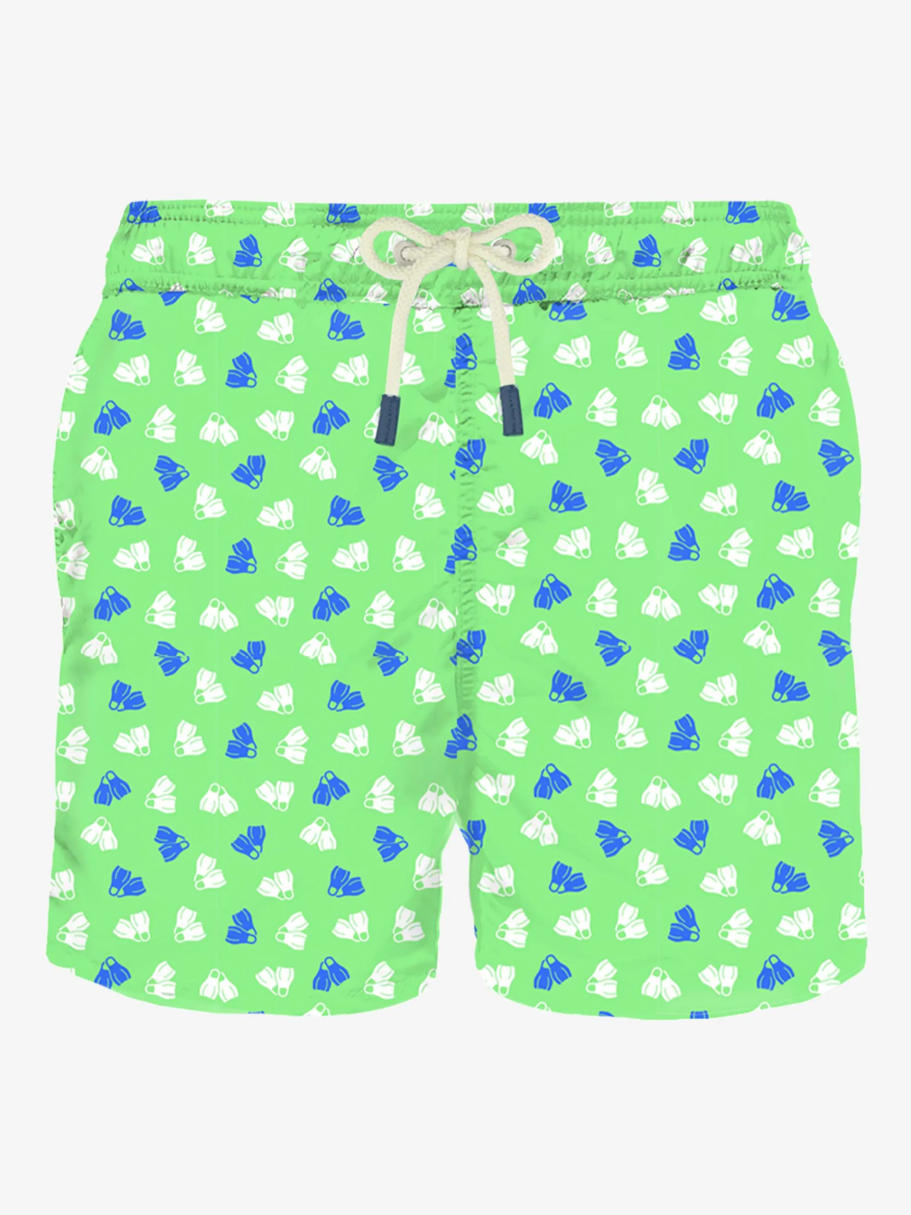 Badeshorts für Herren mit Flossen-Mikrodruck