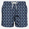 Badeshorts für Herren mit Pinguin-Mikrodruck