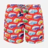 Badeshorts für Jungen aus leichtem Stoff mit Van-Print