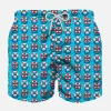 Badeshorts für Jungen aus leichtem Stoff mit Lifesaver-Aufdruck