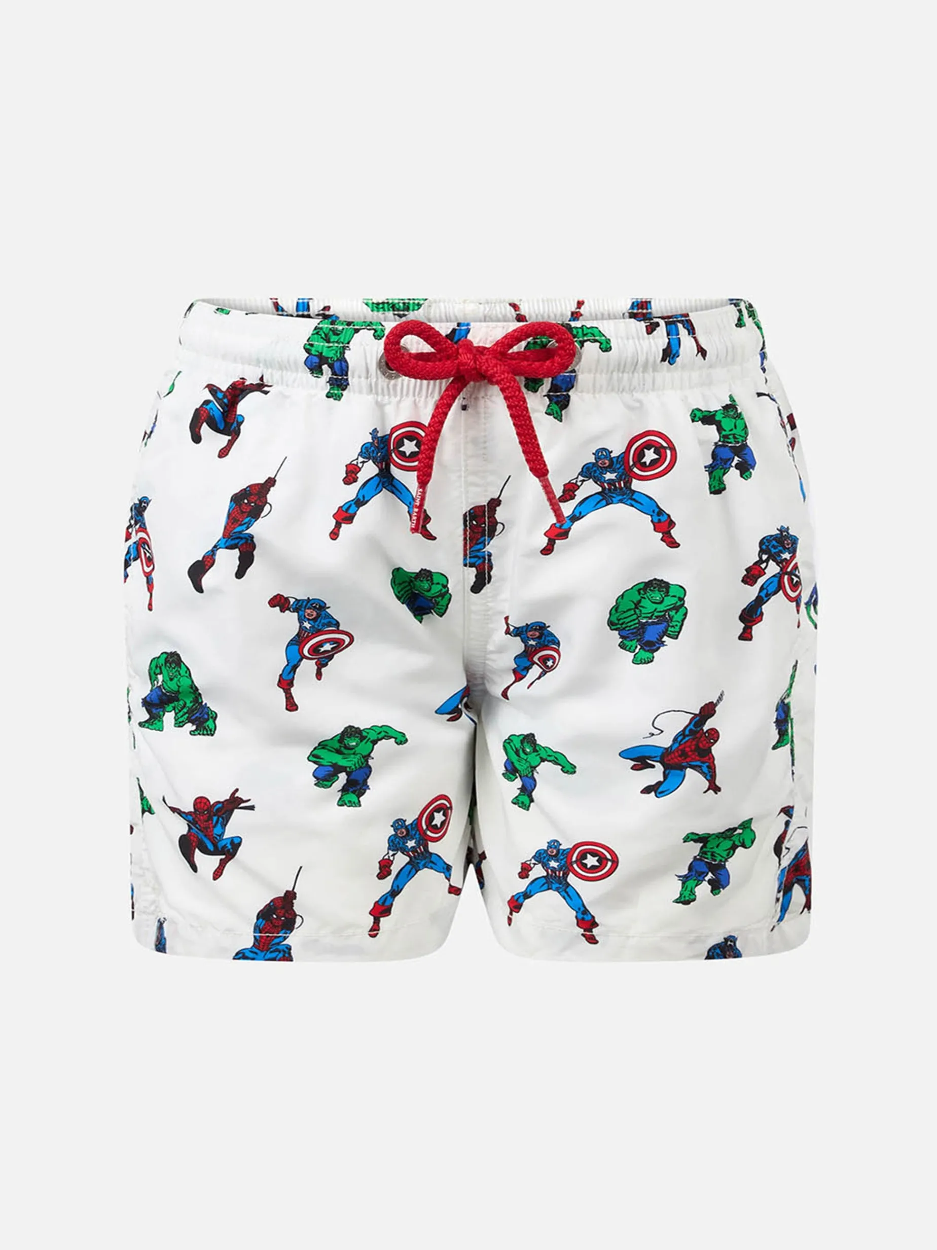 Badeshorts für Jungen aus leichtem Stoff von Jean Lighting mit Marvel-Superhelden-Aufdruck | MARVEL-SONDERAUSGABE