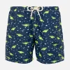 Badeshorts für Jungen aus leichtem Stoff mit UFO-Aufdruck