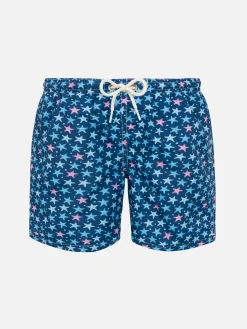 Badeshorts für Jungen aus leichtem Stoff von Jean Lighting mit Seestern-Aufdruck