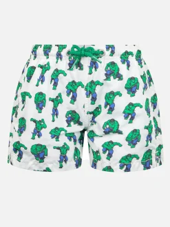 Badeshorts für Jungen aus leichtem Stoff von Jean Lighting mit Hulk-Aufdruck | MARVEL-SONDERAUSGABE