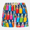 Badeshorts für Jungen aus leichtem Stoff Jean Lighting mit Popcorn-Print