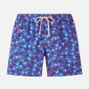 Badeshorts für Jungen aus leichtem Stoff von Jean Lighting mit Krabben-Print