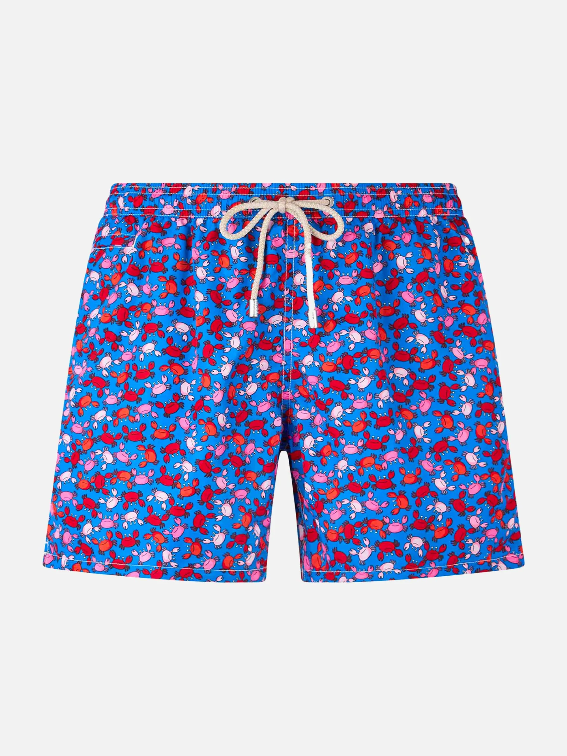 Badeshorts für Jungen aus leichtem Stoff von Jean Lighting mit Krabben-Print