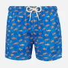 Badeshorts für Jungen aus leichtem Stoff mit Clownfisch-Print