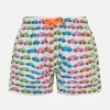 Badeshorts für Jungen aus leichtem Stoff von Jean Lighting mit Autos-Aufdruck