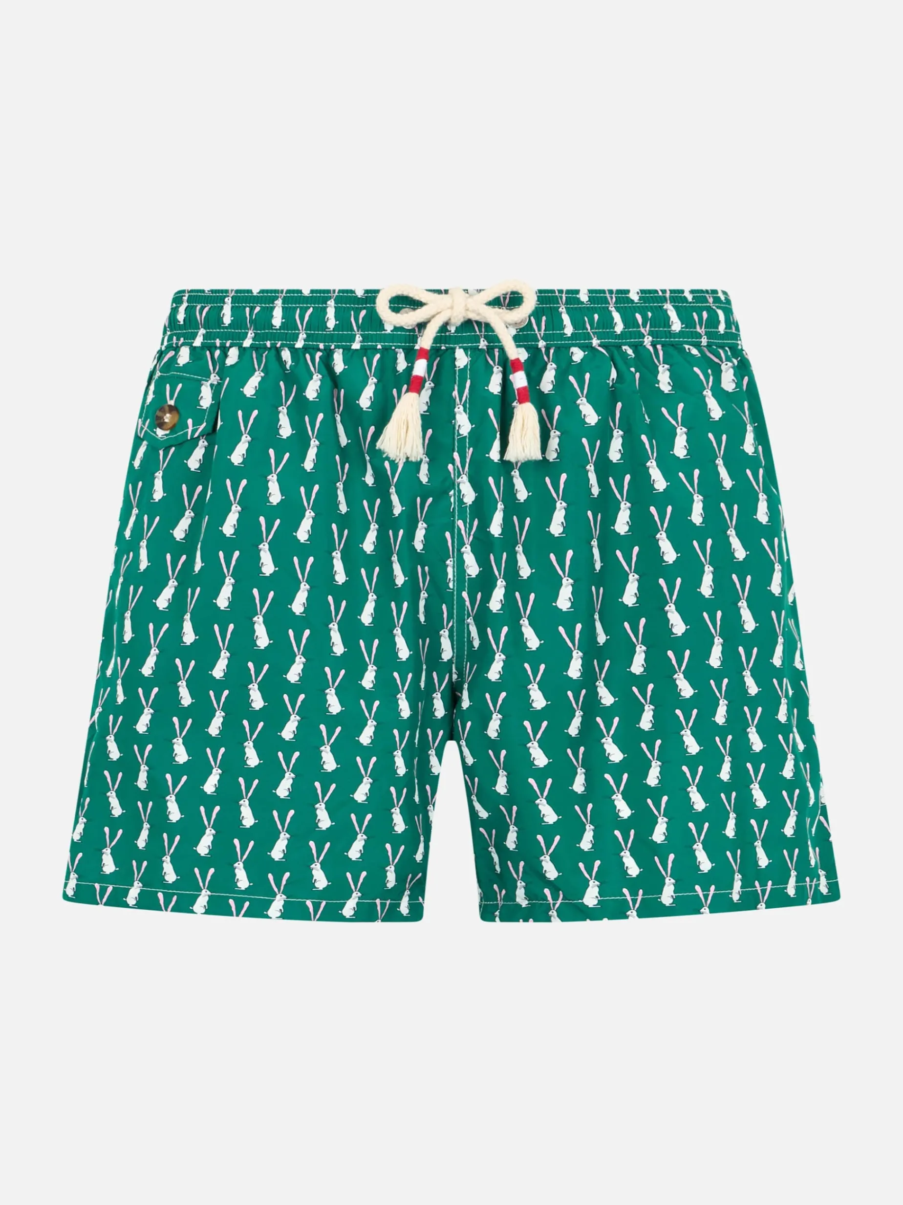 Badeshorts für Jungen aus leichtem Stoff Jean Lighting 70 mit Kaninchen-Print