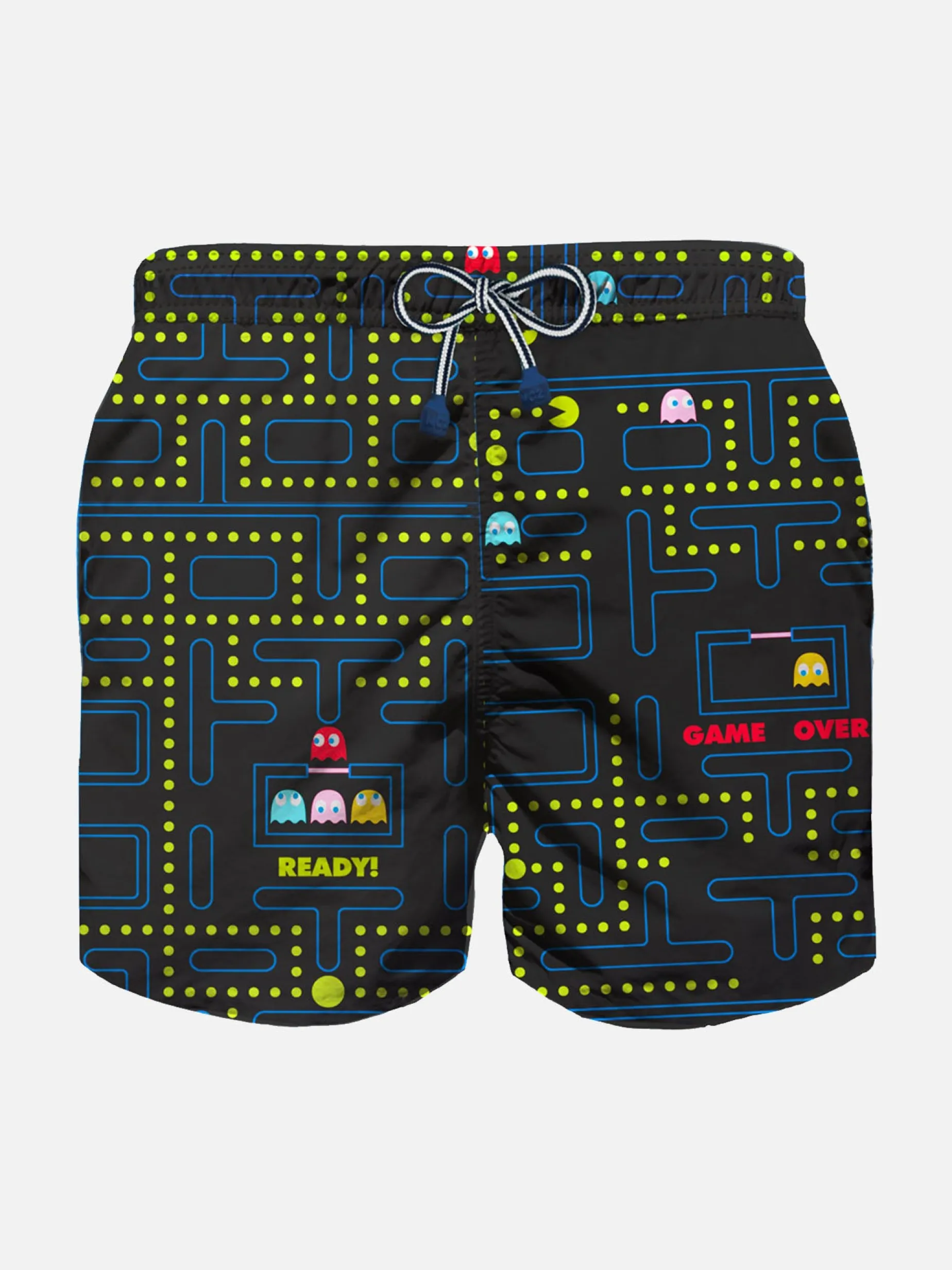 Badeshorts für Jungen aus leichtem Stoff mit Pac-Man-Aufdruck | Pacman©