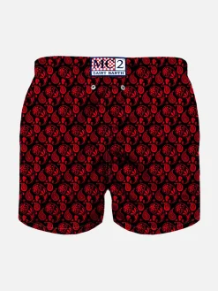 Badeshorts für Jungen aus leichtem Stoff mit Milan-Paisley-Print | MAILAND SONDERAUSGABE