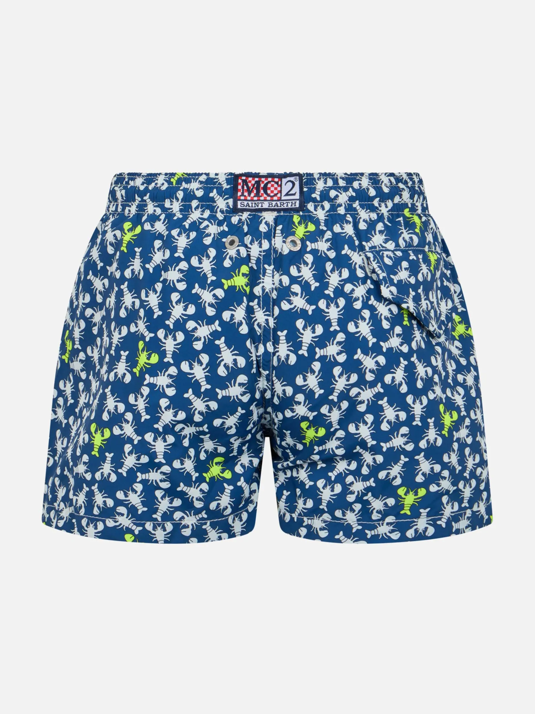 Badeshorts für Jungen aus leichtem Stoff von Jean Lighting mit Hummer-Print