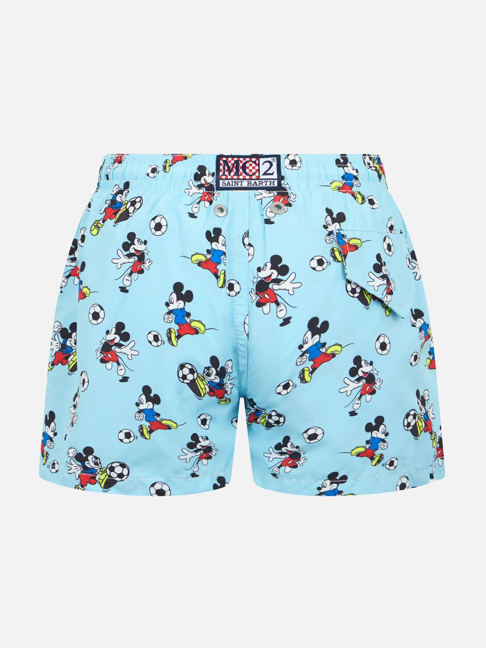 Badeshorts für Jungen aus leichtem Stoff von Jean Lighting mit Mickey-Mouse-Aufdruck | ©DISNEY SONDEREDITION