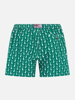 Badeshorts für Jungen aus leichtem Stoff Jean Lighting 70 mit Kaninchen-Print