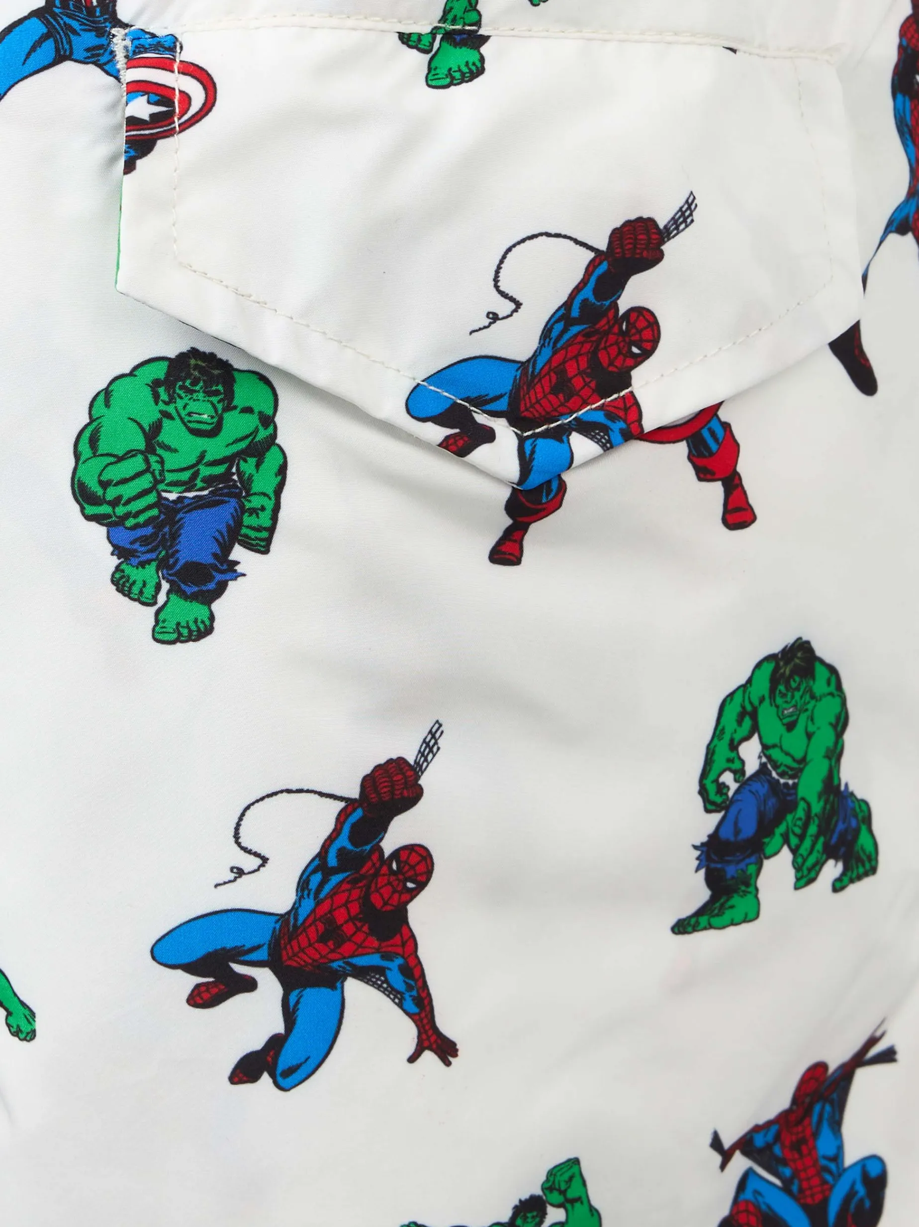 Badeshorts für Jungen aus leichtem Stoff von Jean Lighting mit Marvel-Superhelden-Aufdruck | MARVEL-SONDERAUSGABE