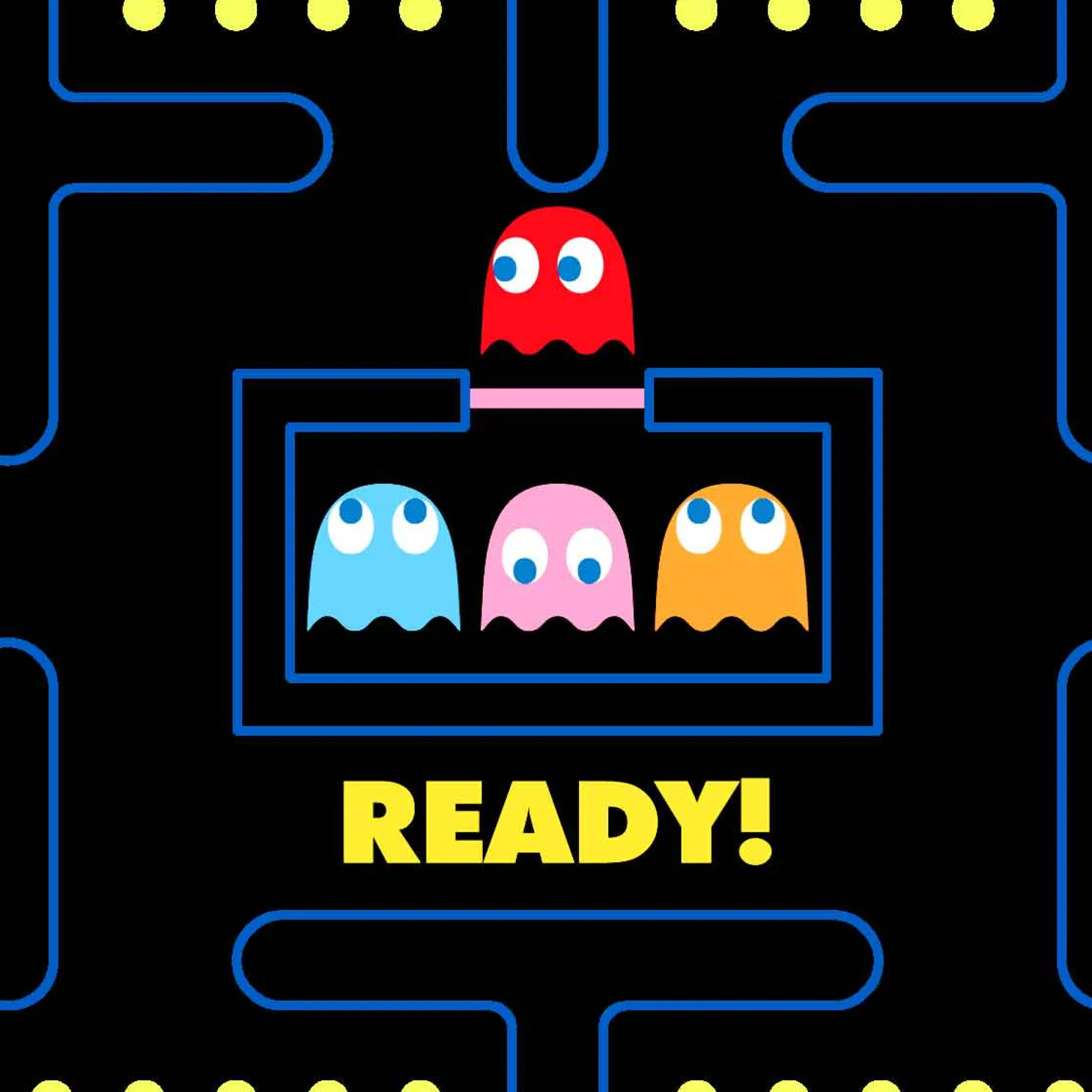 Badeshorts für Jungen aus leichtem Stoff mit Pac-Man-Aufdruck | Pacman©