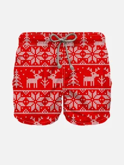 Badeshorts für Jungen mit Rentiermuster