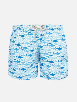 Badeshorts für Jungen mit Hai-Print