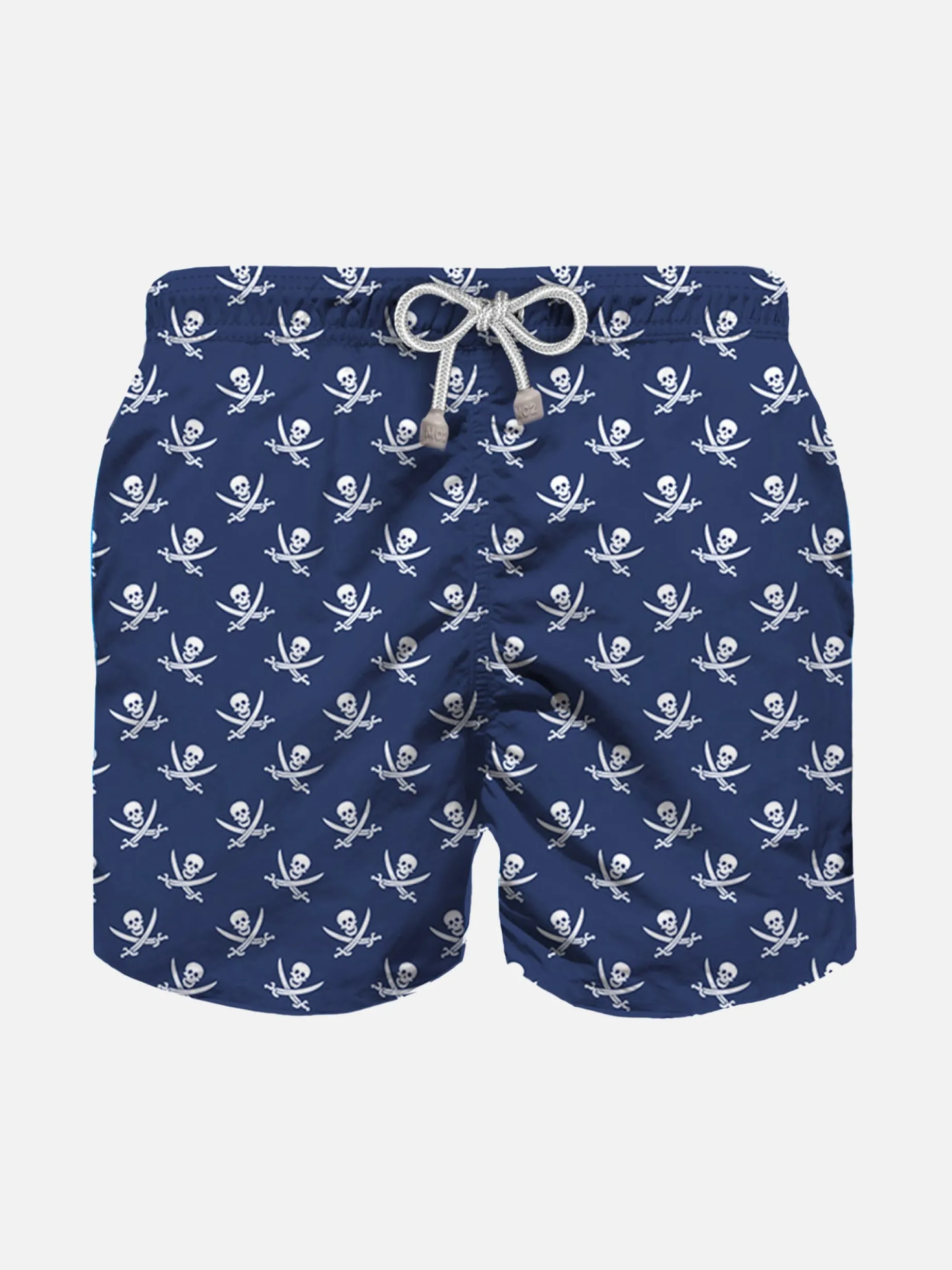 Badeshorts für Jungen mit Piratenschädel-Aufdruck