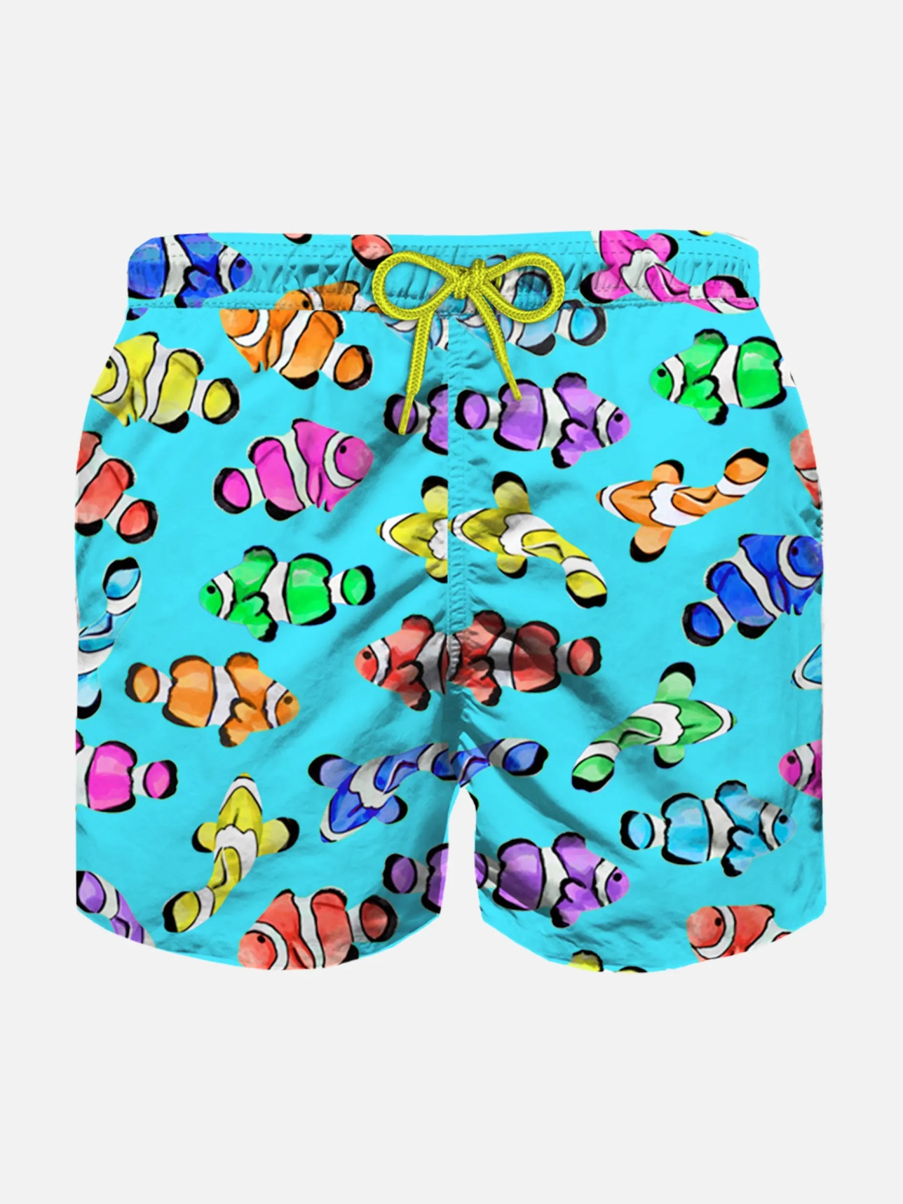 Badeshorts für Jungen mit mehrfarbigem Clownfisch-Print