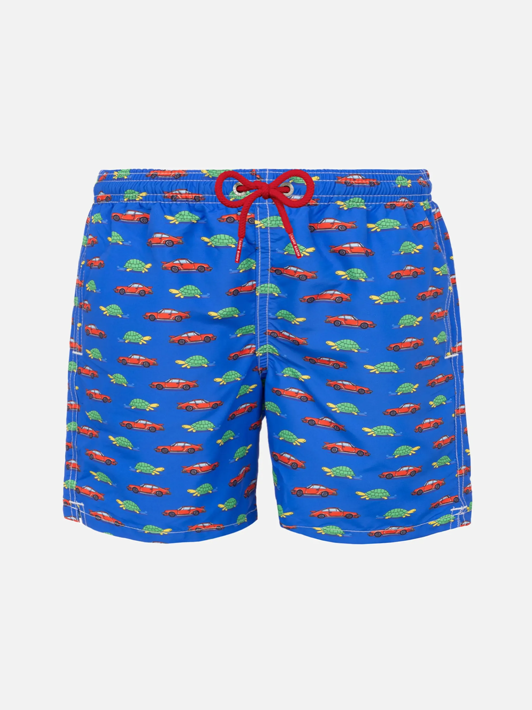 Badeshorts für Jungen mit Schildkröten- und Autoaufdruck