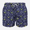 Badeshorts für Jungen mit Hai- und Fischaufdruck