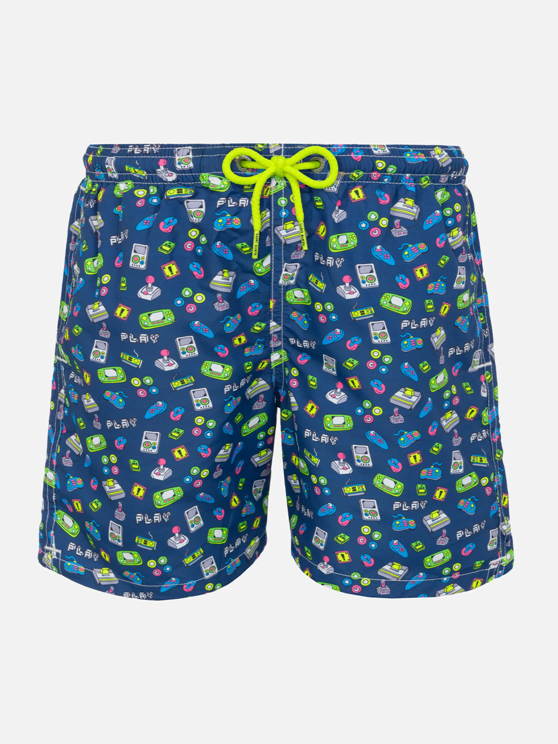 Badeshorts für Jungen mit Retro-Spiele-Print