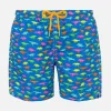 Badeshorts für Jungen mit mehrfarbigem Dinosaurier-Print