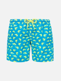 Badeshorts für Jungen mit Hai-Print